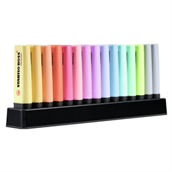 RESALTADOR STABILO BOSS (COLORES PASTEL) X15 DESK SET 