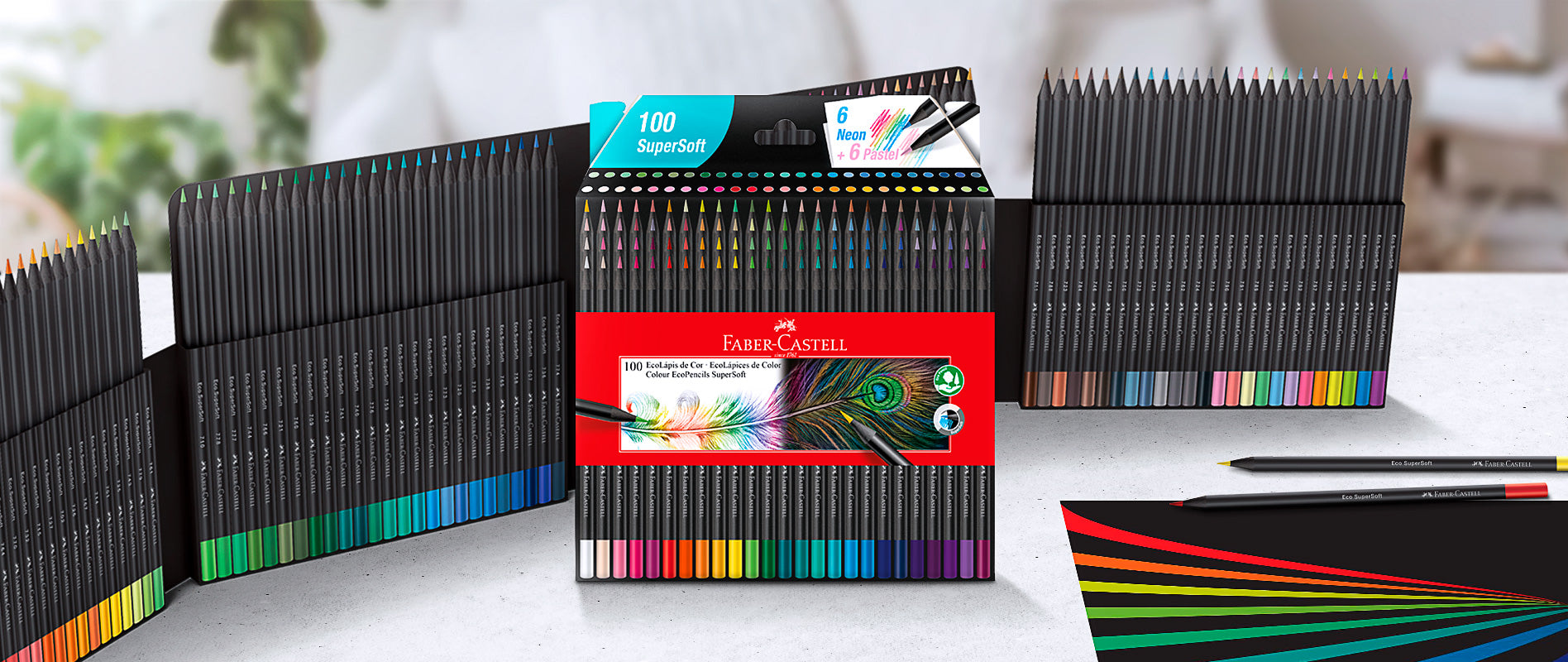 Lápices Faber Castell Super Soft 100