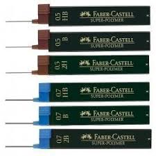 Minas Faber Castell 0.7mm. B - HB - 2B