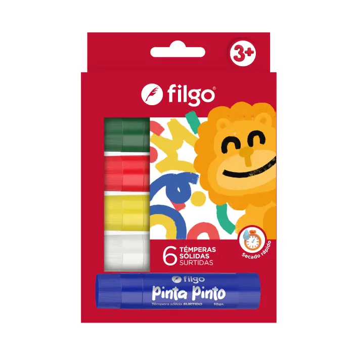 Temperas sólidas FILGO x6 PINTA PINTO