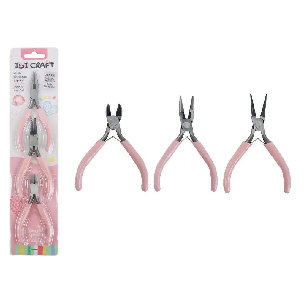 SET DE PINZAS PARA JOYERIA IBI CRAFT X3