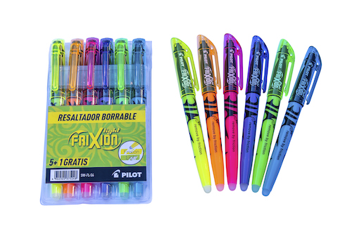 Resaltadores Pilot Frixion BORRABLE. Estuche x6