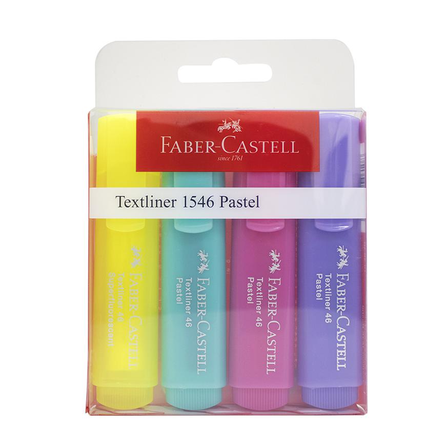 RESALTADORES FABER CASTELL PASTEL X4