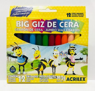 Crayones ACRILEX Jumbo x12