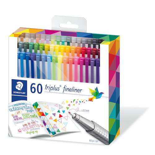 CAJA C/60 MARCADORES STAEDTLER TRIPLUS FINELINER 0.3MM
