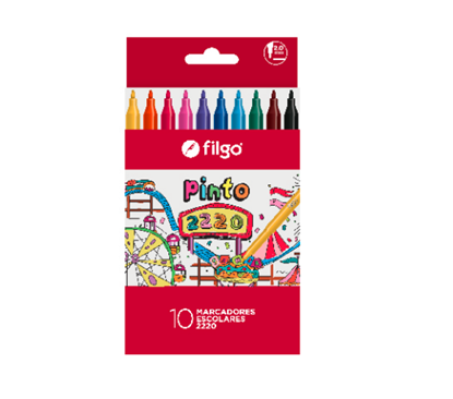 Marcadores FILGO PINTO 2220 finos x10