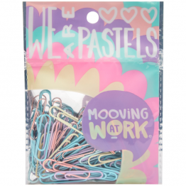 CLIPS METÁLICOS MOOVING PASTEL. 33MM x60