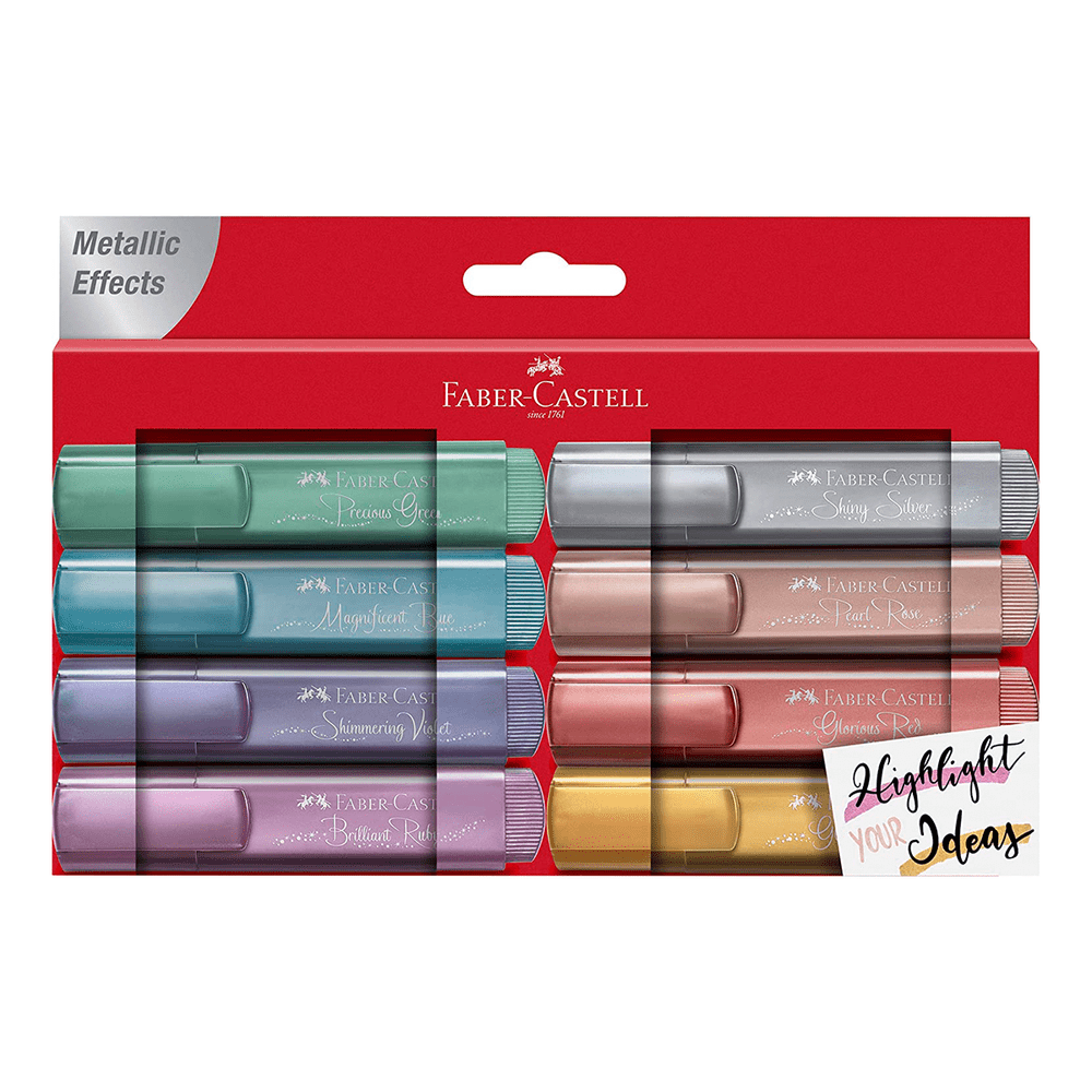 RESALTADORES FABER METALIZADOS X8