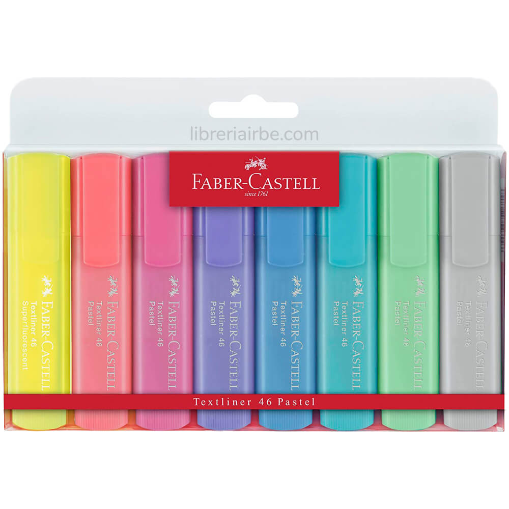 RESALTADORES FABER PASTEL X8