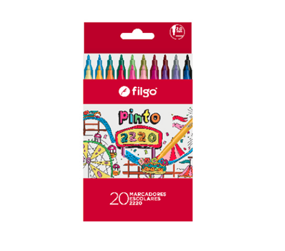 Marcadores Filgo finos x20