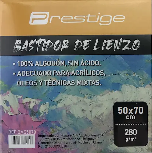 Bastidor 50x70cm. 280gr. PRESTIGE 100% Algodón