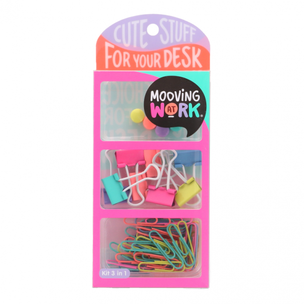Set de escritorio MOOVING MAW (PINK). x3 Artículos
