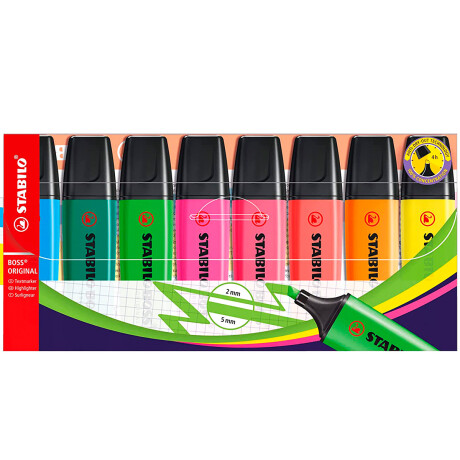 RESALTADORES STABILO BOSS X8