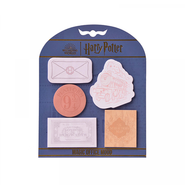Set de notas adhesivas MOOVING MAW HARRY POTTER. x5 DISEÑOS