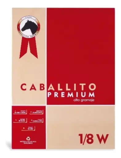 BLOCK DIBUJO CABALLITO. 1/8W-180gr-20H