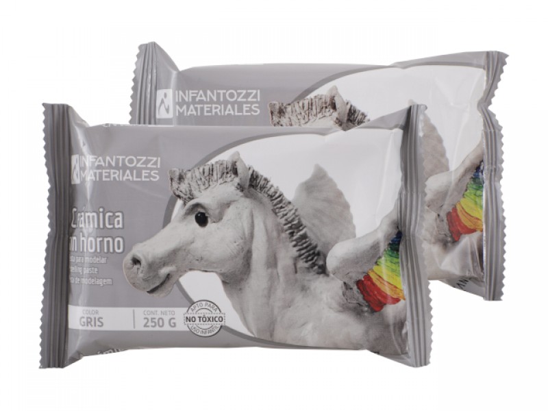 Cerámica gris 250g INFANTOZZI 