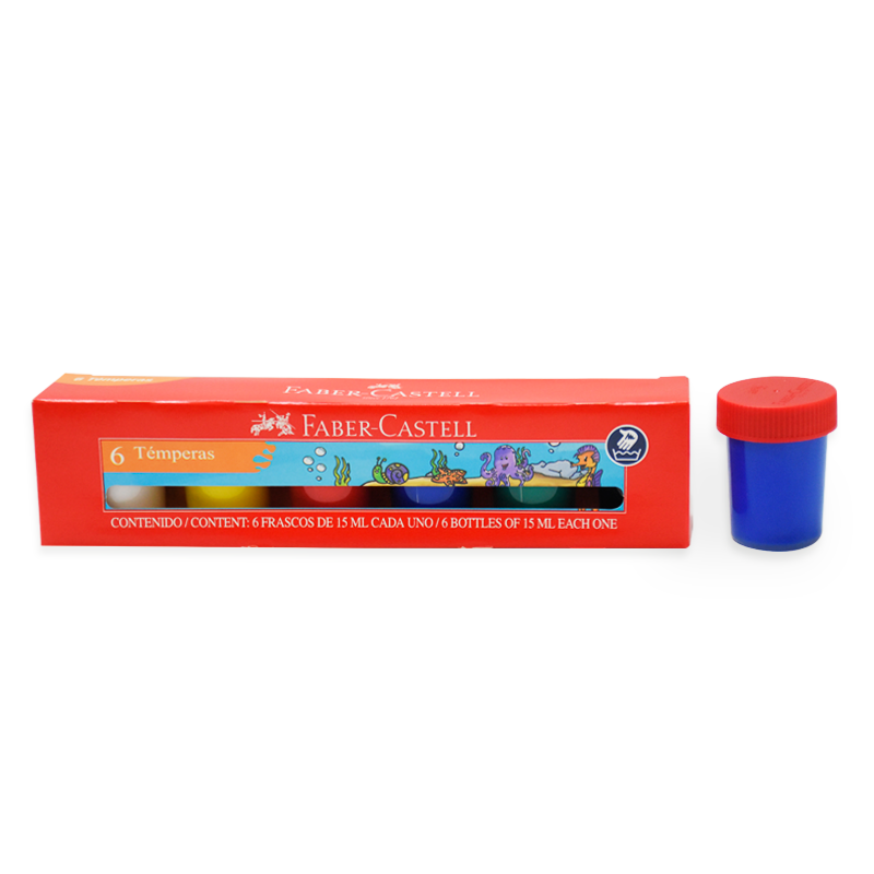 TEMPERA FABER CASTELL x6