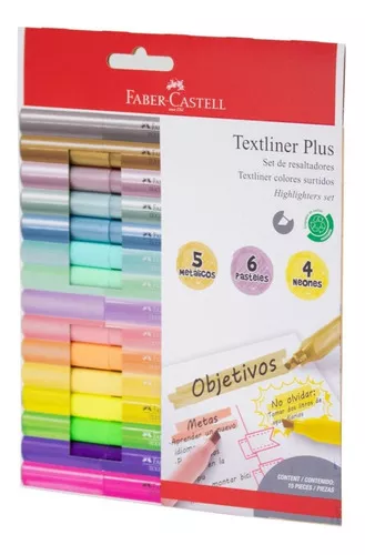 RESALTADORES FABER CASTEL FLUO. SET X15
