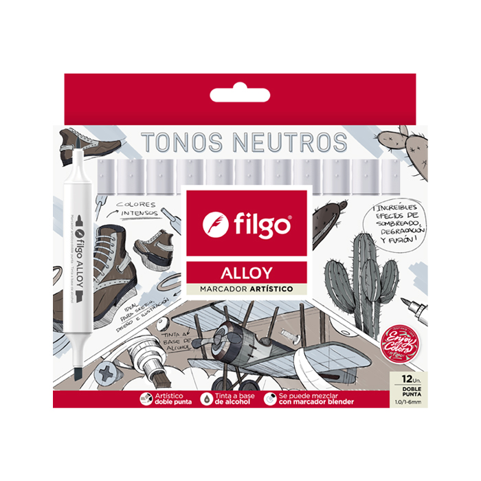 MARCADOR ARTISTICO FILGO ALLOY TONOS NEUTROS