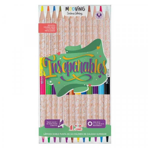 LAPICES BICOLOR MOOVING X12
