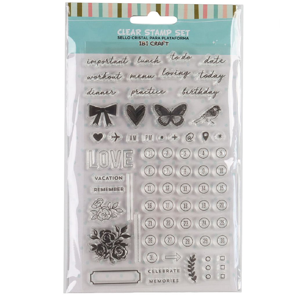 SELLOS CRISTAL P/BASE ACRILICA IBI CRAFT (SERIE "AGENDA")