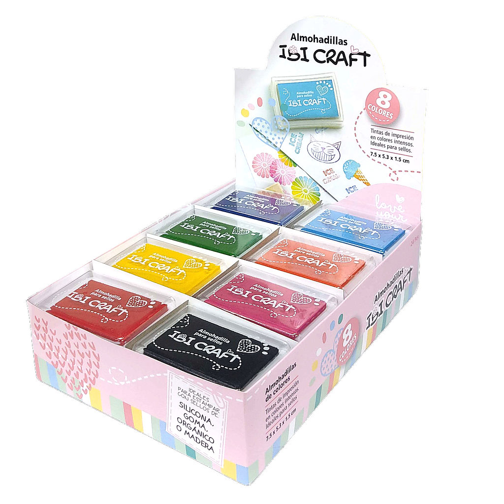 ALMOHADILLAS DE COLORES PARA SELLOS IBI CRAFT