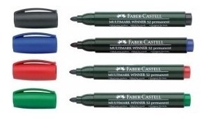 Marcador permanente Faber Castell 52E