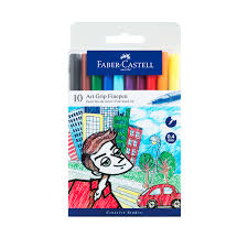 Fibras Faber Castell x10. TRAZO FINO