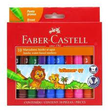 Marcadores Faber Castell gruesos x12 