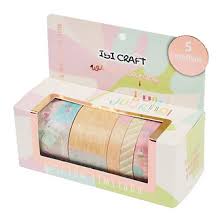 WASHI TAPE IBI CRAFT, PACK X 5 UN., SERIE "BULLET JOURNAL"