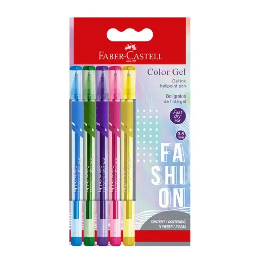 BOLIGRAFO FABER CASTELL Trilux gel fashion x5