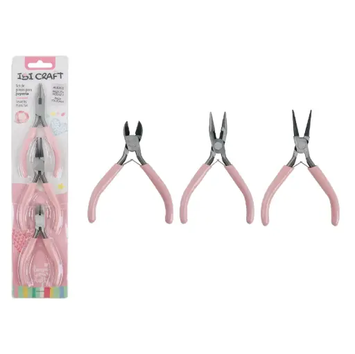 SET DE PINZAS PARA JOYERIA IBI CRAFT X3