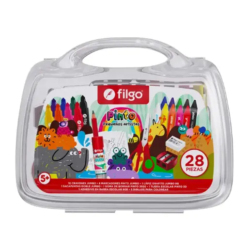 FILGO VALIJA PINTO PEQUEÑOS ARTISTAS EST. PLASTICO X28