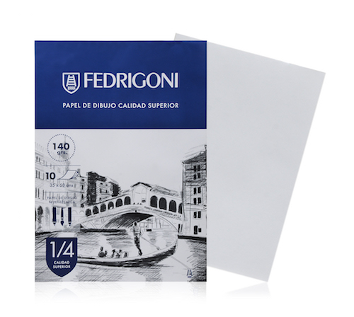 Block dibujo Fedrigoni 1/4W 140g