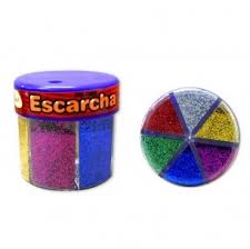 brillantina x6 colores