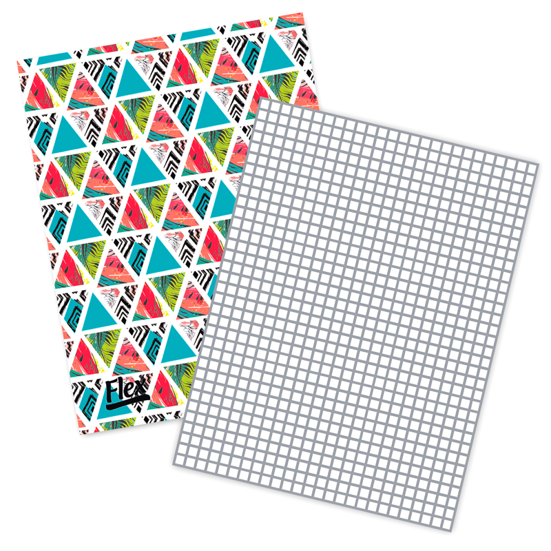 cuaderno cuadriculado 48 hojas papiros flex