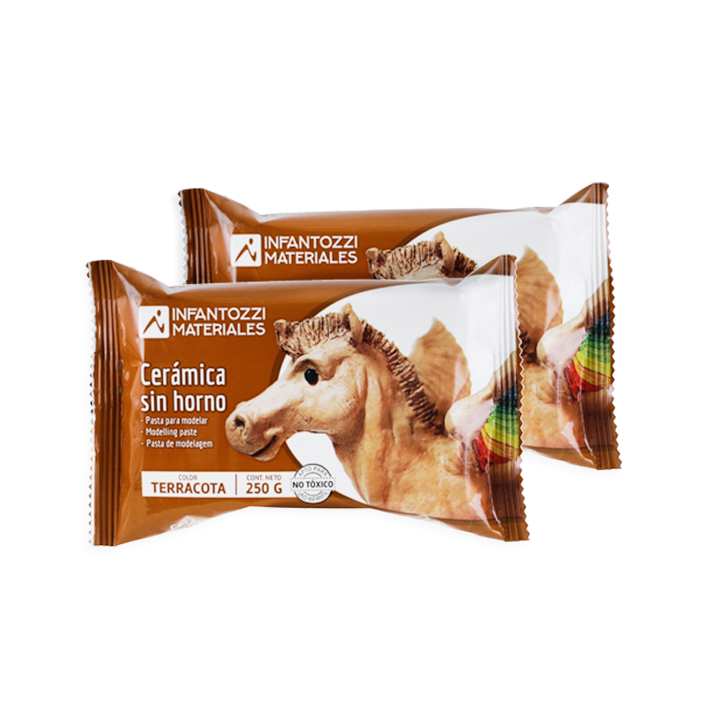 Cerámica terracota 250g INFANTOZZI
